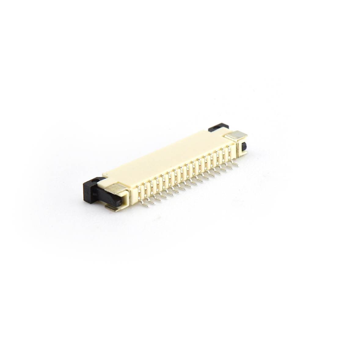 F1003 FPC FFC连接器Pitch 1.00mm H2.5卧贴上接触抽屉式 16Pin本色 镀亮锡